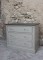 COMMODE PATINEE GRISE - CHENE - 3 TIROIRS
