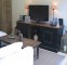 meuble TV avec niches et tiroirs - chêne patiné - meuble provençal