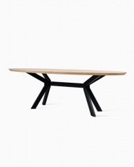 table-ovale-pied-central