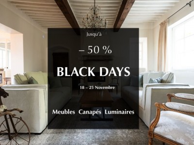 BLACK DAYS :  jusqu'à - 50 % sur vos achats