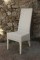 chaise en loom blanche - coup de soleil mobilier