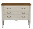 Commode - 3 tiroirs - grise