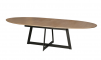 table-ovale-bois-massif-pied-metal-extensible