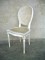 chaise cannée blanche pieds louis XVI - coup de soleil mobilier