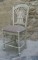 chaise dossier à gerbe assise tissi