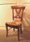 chaise provençale en bois avec assise en paille