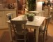 table de repas et chaises patinées - mobilier de charme