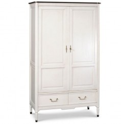 armoire - blanche - 2 portes - Ermitage