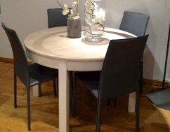 table ronde - contemporaine - coup de soleil mobilier