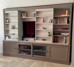 Bibliotheque-meuble -TV-sur -mesure