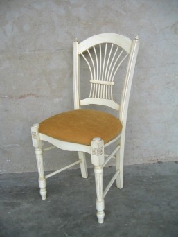 Chaise GERBE pieds Louis XVI 